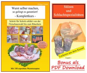 Wurstbuch mit Bonus